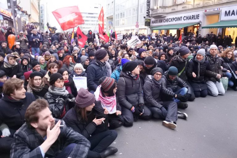 Blokada Marszu Kobiet, Berlin 17.2.2018