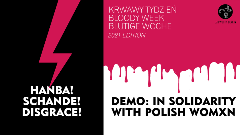 31.1.2021 Hańba! Schande! Disgrace! Soli demo with Polish women