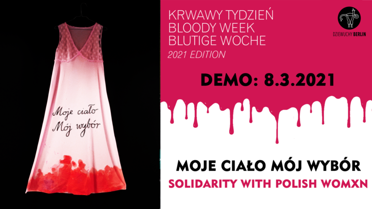 8.3.2021 | DEMO: Wir sind Widerstand! Solidarity with Polish Women