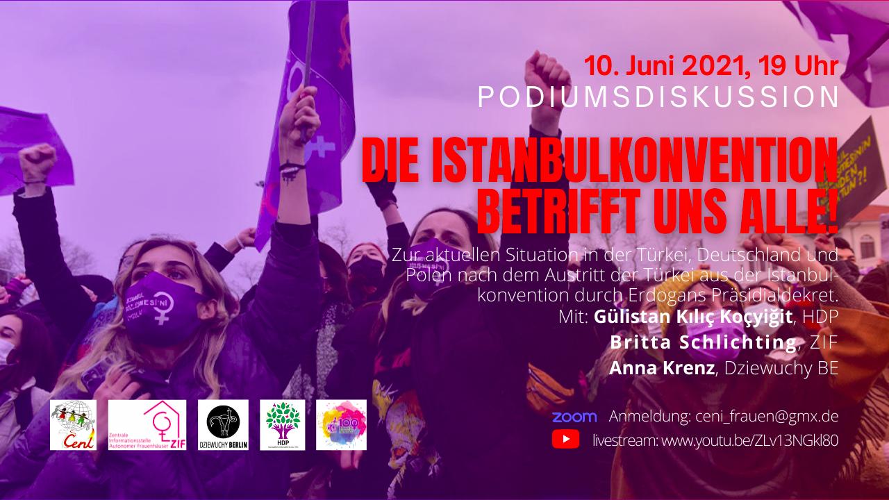 10.6.2021 Paneldiskussion: DIE ISTANBULKONVENTION BETRIFFT UNS ALLE!
