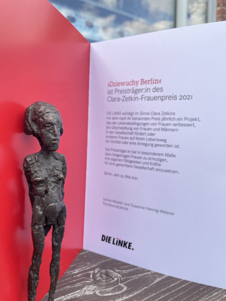 Clara Zetkin-Frauenpreis 2021 für Dziewuchy Berlin