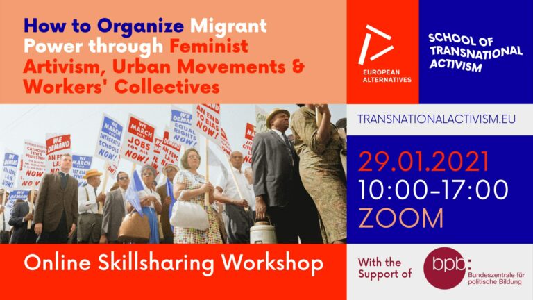 29.1.2022 Dziewuchy Berlin @ How to Organize Migrant Power through Feminist Artivism, Urban Movements & Workers’ Collectives