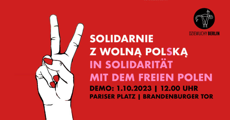 1.10.2023 | DEMO: Solidarität mit Polen