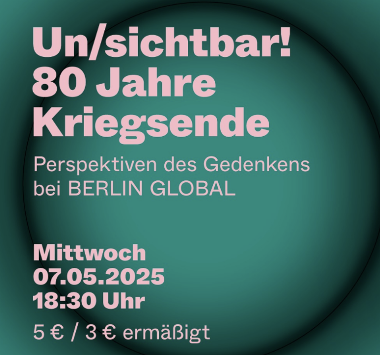 Dziewuchy bei „Un/sichtbar! #80JahreKriegsende“ am 7. Mai
