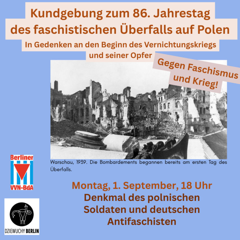 Dziewuchy Berlin @ Antifaschistische Gedenkkundgebung 1.9.2025