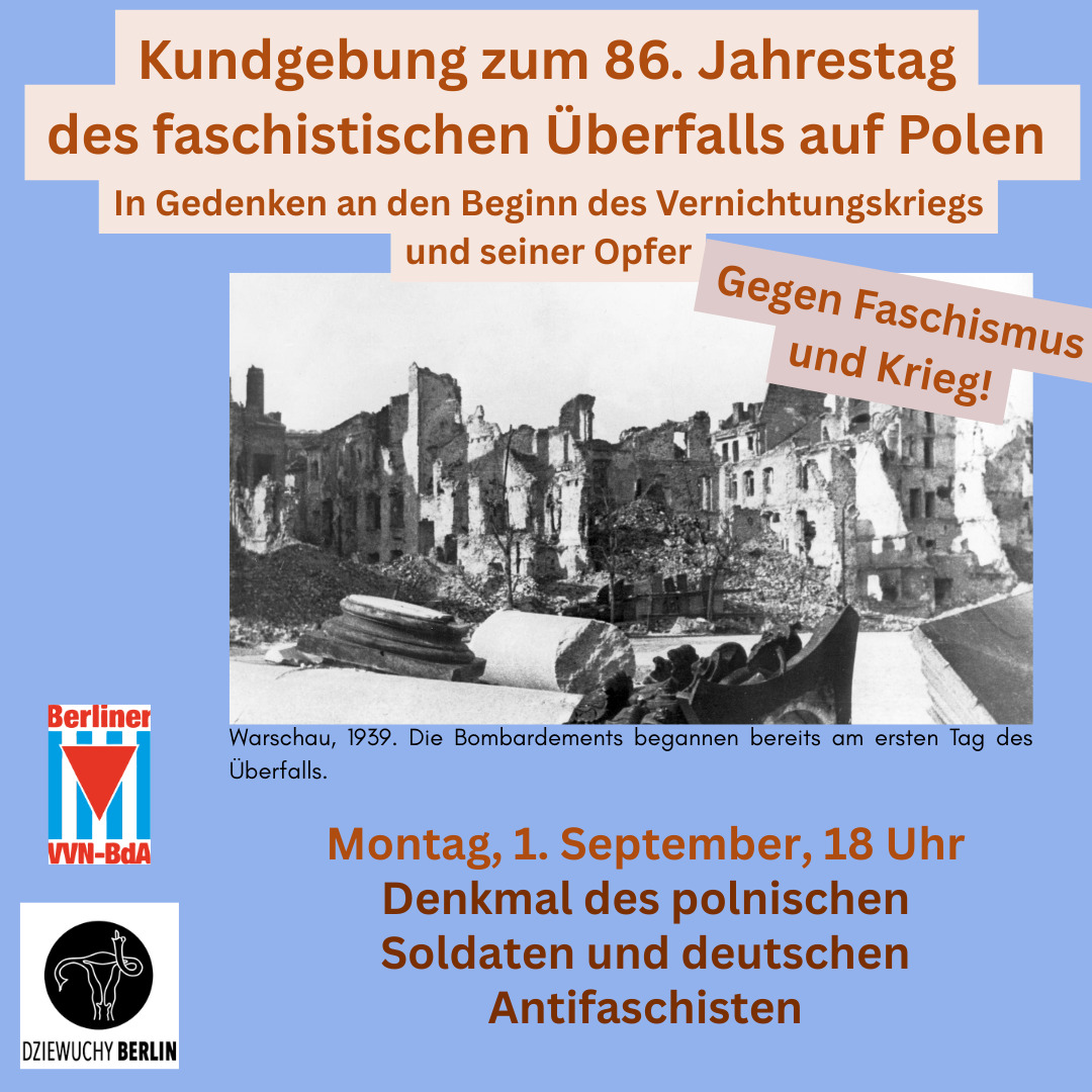 Dziewuchy Berlin @ Antifaschistische Gedenkkundgebung 1.9.2025